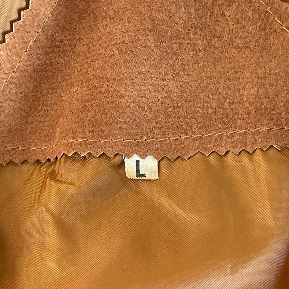 Vintage PEANUTS Charlie Brown Denim Suede bomber jacket | Size L - Picture 8 of 13